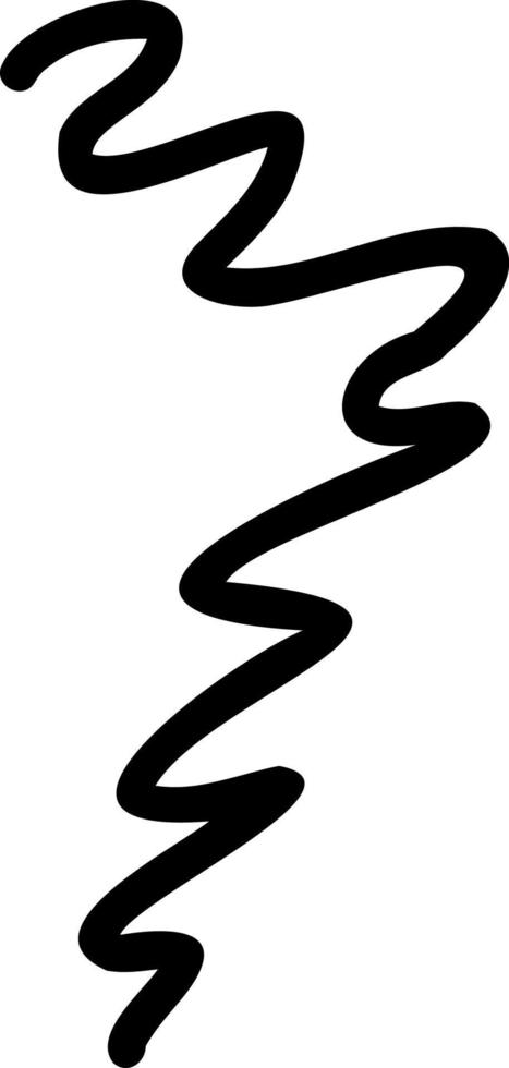 Wavy line of various shapes. vector