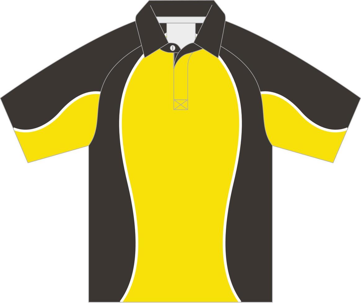 T-shirt sport design template for soccer jersey. Sport uniform in front view. Tshirt mock up for sport club. Vector Illustration