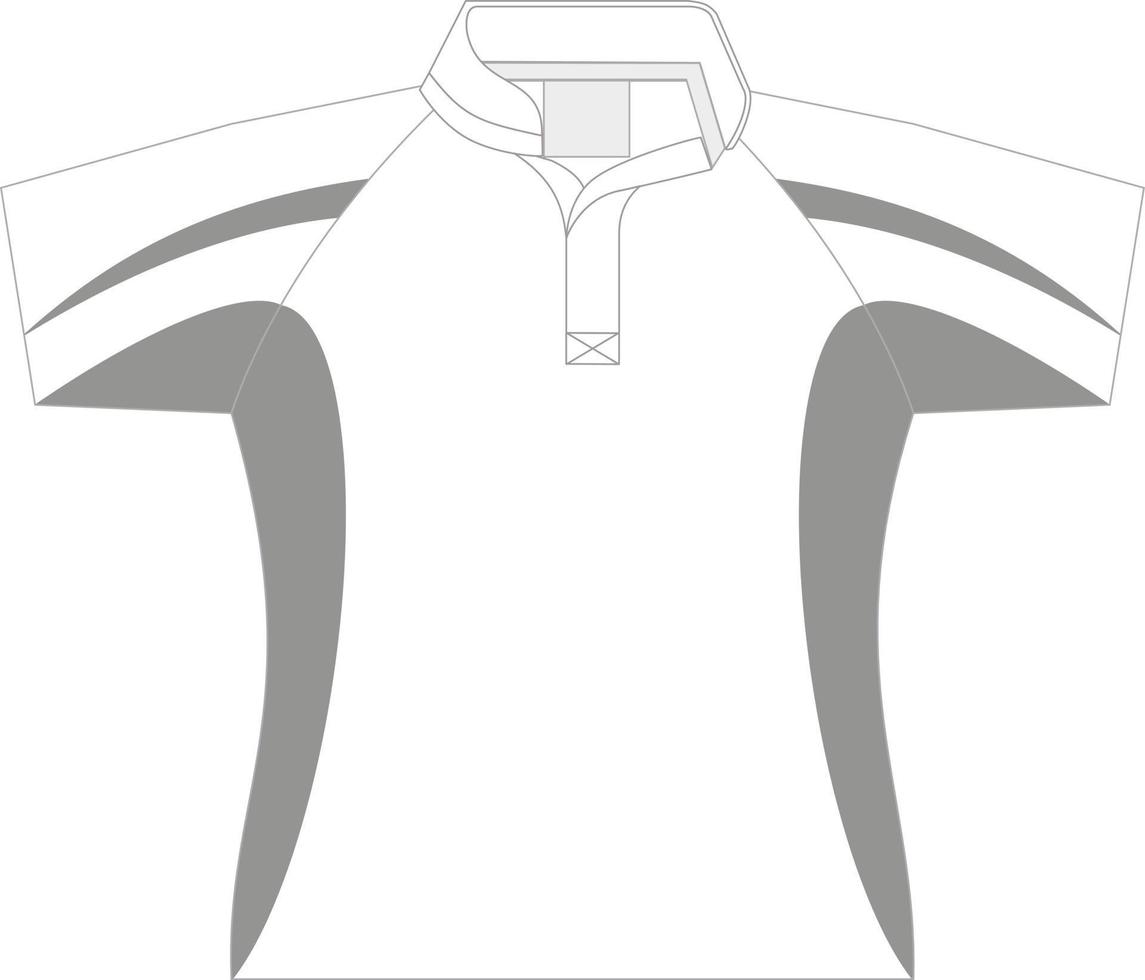 plantilla de diseño deportivo de camiseta para camiseta de fútbol. uniforme deportivo en la vista frontal. maqueta de camiseta para club deportivo. ilustración vectorial vector