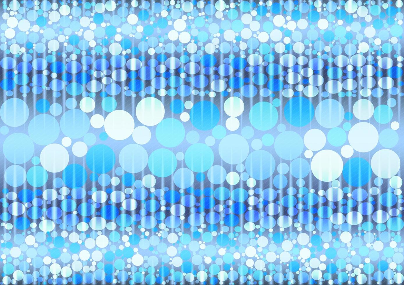 Abstract background, bubble and lines pattern, polka dots in blue tones, vector illustration.