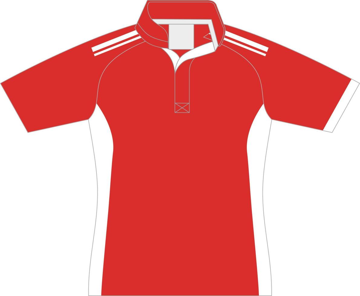 plantilla de diseño deportivo de camiseta para camiseta de fútbol. uniforme deportivo en la vista frontal. maqueta de camiseta para club deportivo. ilustración vectorial vector