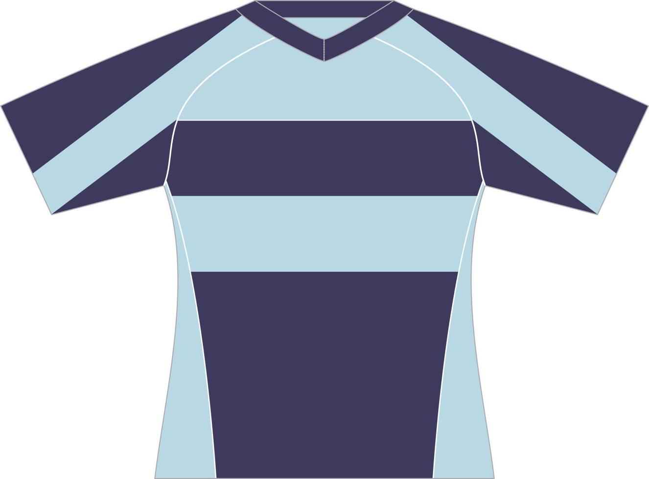 T-shirt sport design template for soccer jersey. Sport uniform in front view. Tshirt mock up for sport club. Vector Illustration