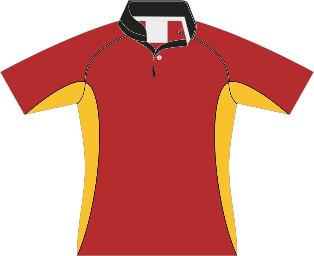 plantilla de diseño deportivo de camiseta para camiseta de fútbol. uniforme deportivo en la vista frontal. maqueta de camiseta para club deportivo. ilustración vectorial vector