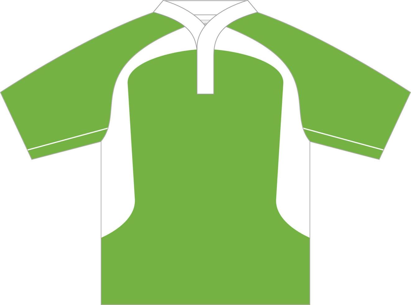 T-shirt sport design template for soccer jersey. Sport uniform in front view. Tshirt mock up for sport club. Vector Illustration
