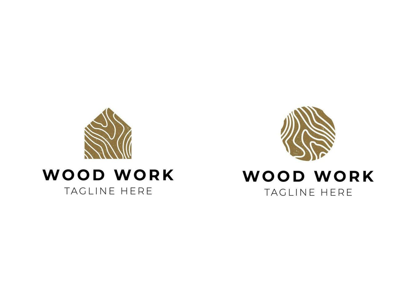 diseño del logotipo de la industria capenter. diseño de logotipo de madera vector