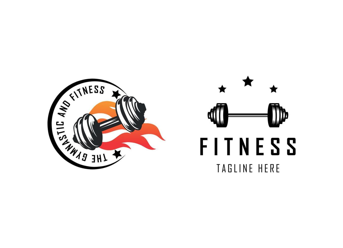 plantilla de diseño de logotipo de fitness y gimnasio. vector