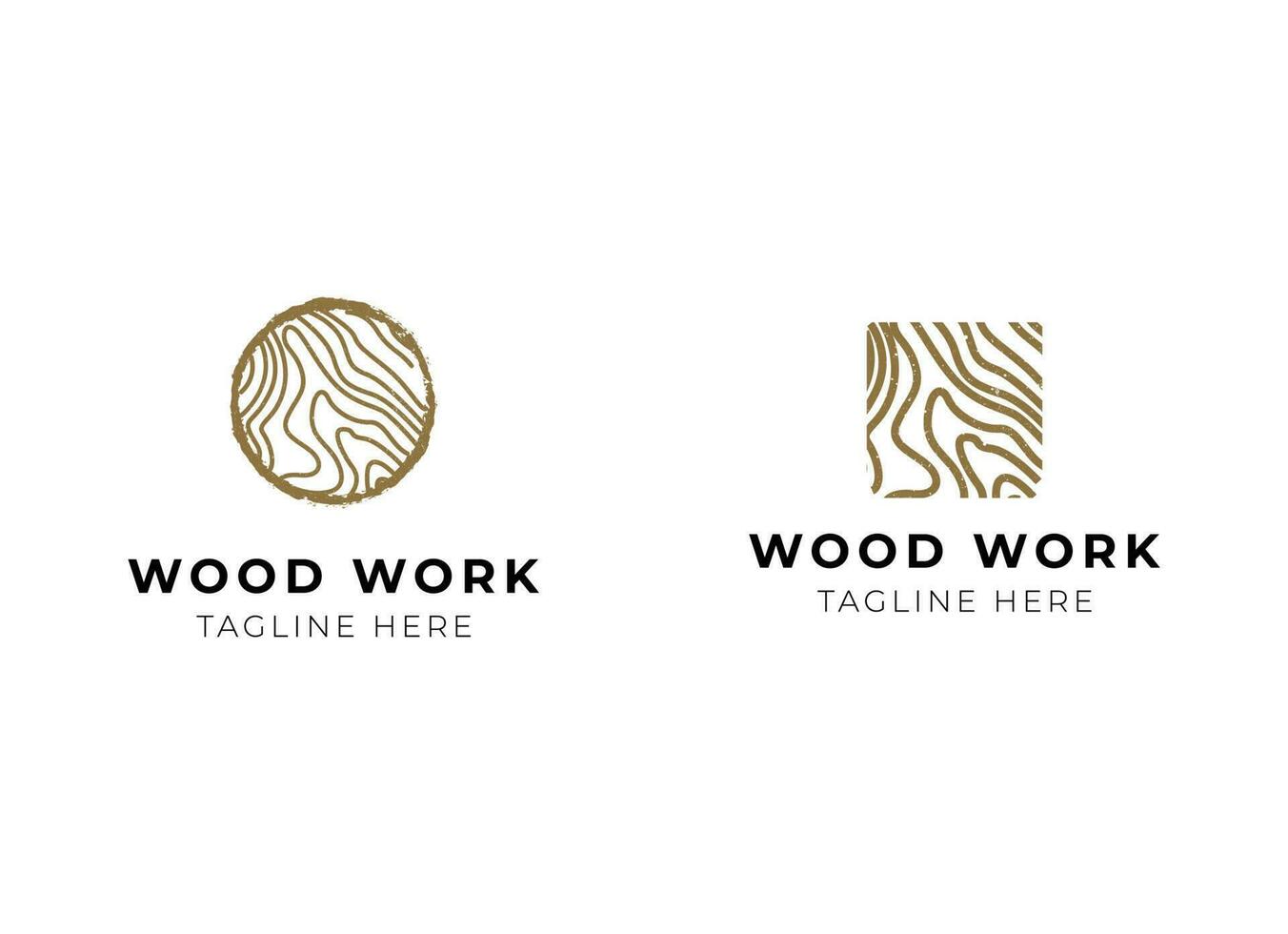 Capenter industry logo design. Wood Logo Design vector