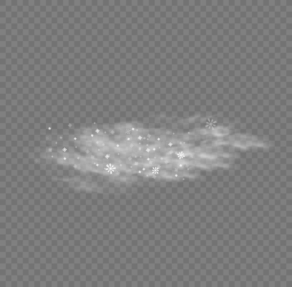 Snow and wind. White gradient decorative element.vector illustration. winter and snow with fog. Wind and fog. vector