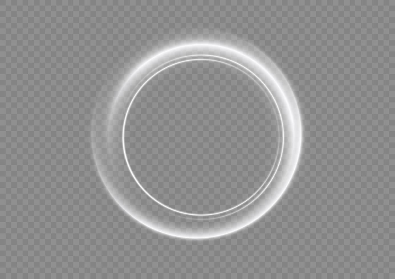 Light white Twirl. Curve light effect of white line. Abstract luxury white light vector flare semicircle and spark light effect. Luminous white circle portal. PNG Podium, platform, table.