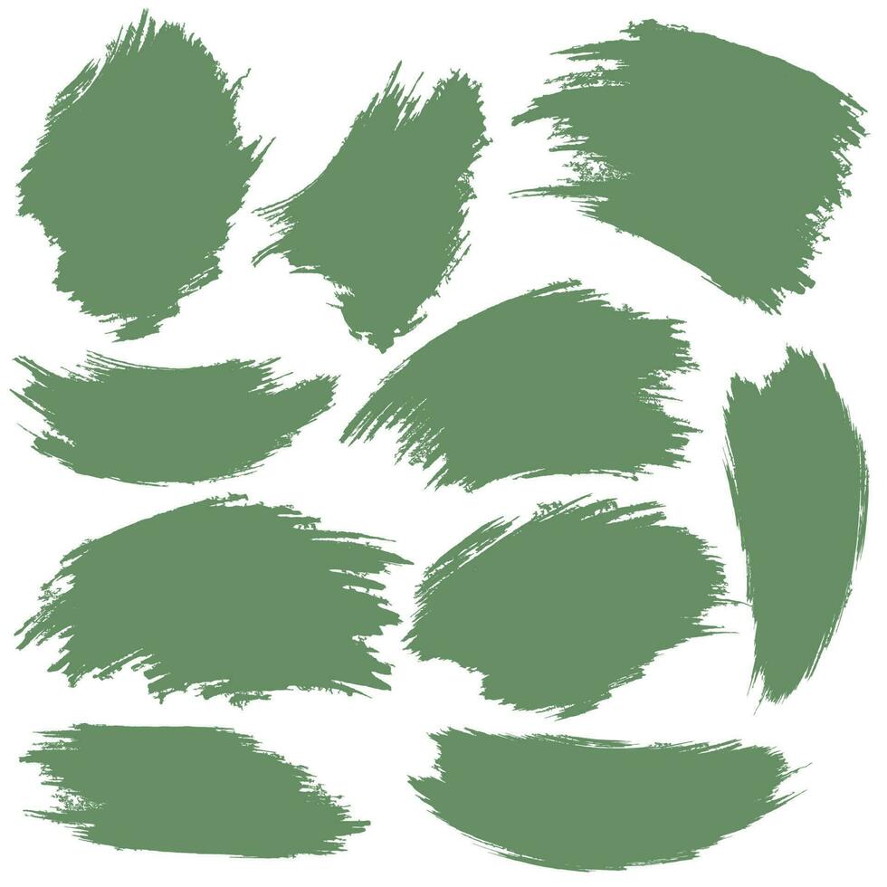 Brush background set vector