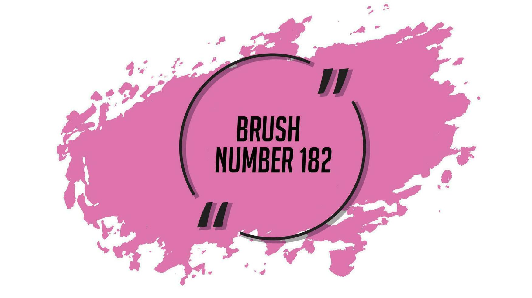 Pink color paint brush vector