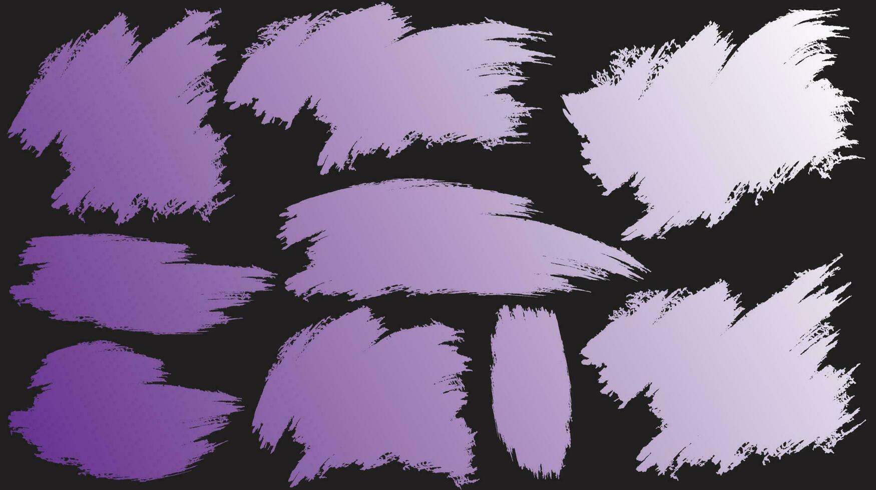 Paint brush vector big set