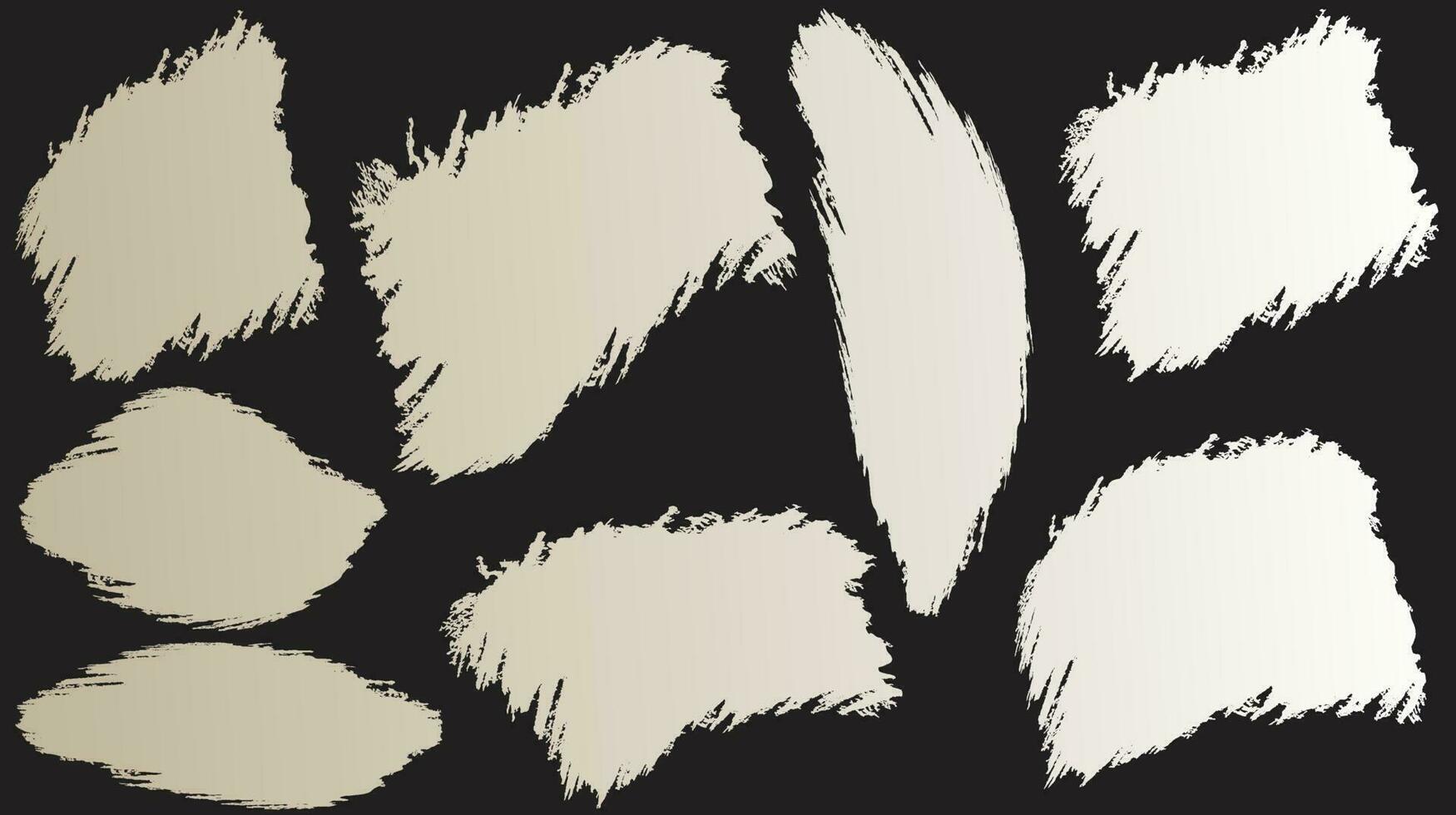 Brush stroke background set vector