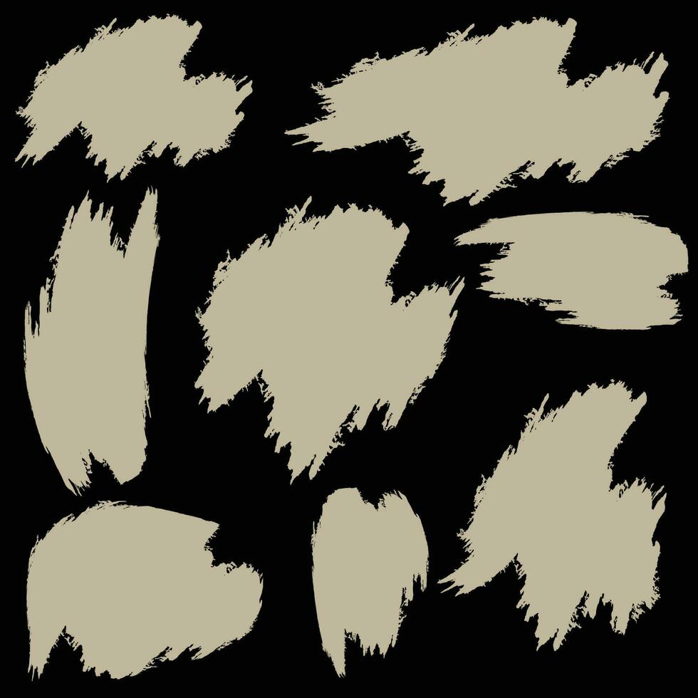 Brush stroke set vector