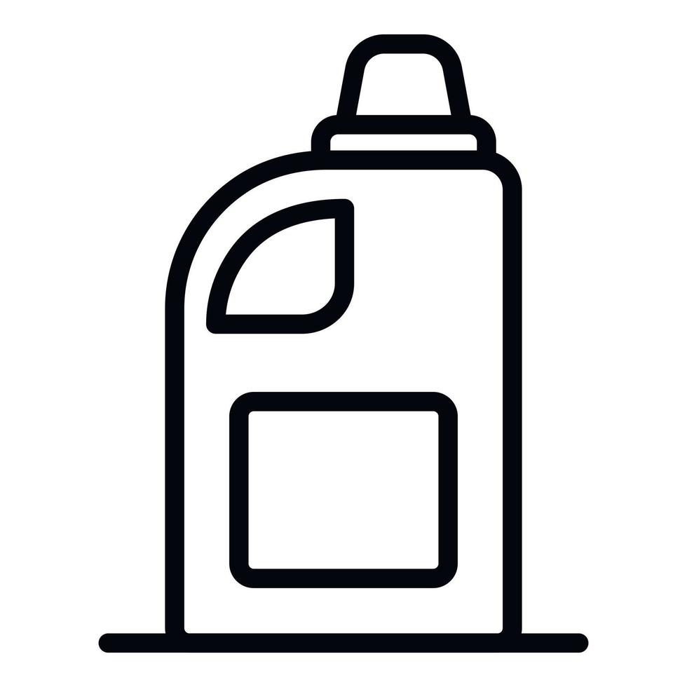 Washer bleach icon, outline style vector