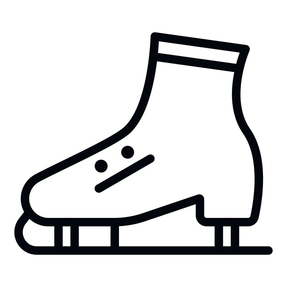 Skates icon, outline style vector