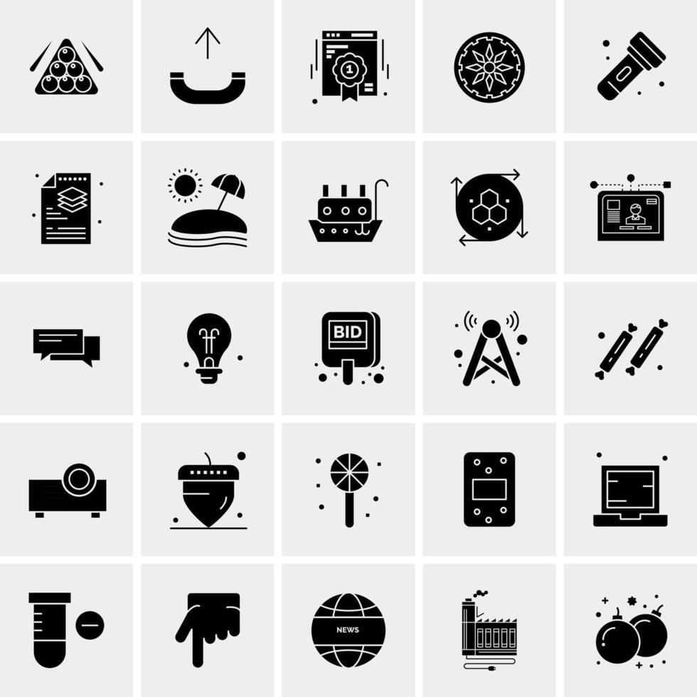 25 Universal Business Icons Vector Creative Icon Illustration to use in web and Mobile Related project
