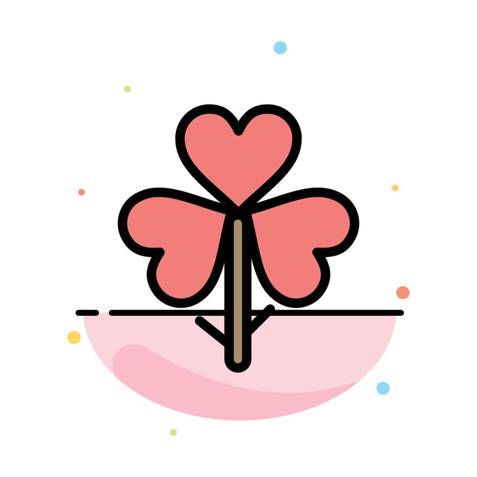 Flower Flora Floral Flower Nature Abstract Flat Color Icon Template vector
