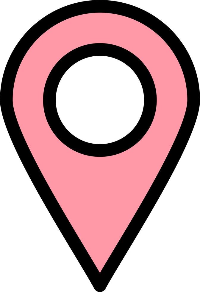 Location Marker Pin  Flat Color Icon Vector icon banner Template