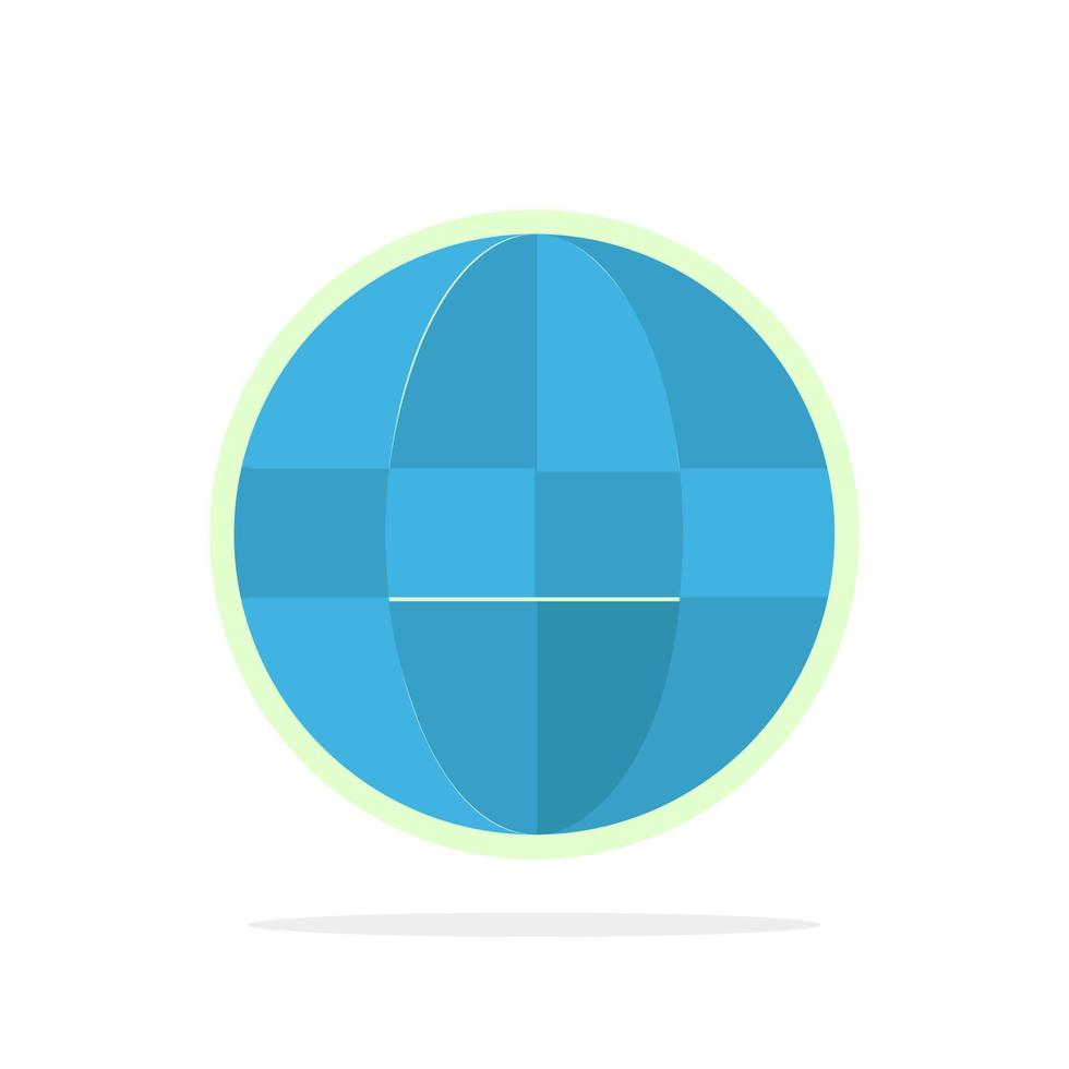 World Globe Internet Security Abstract Circle Background Flat color Icon vector