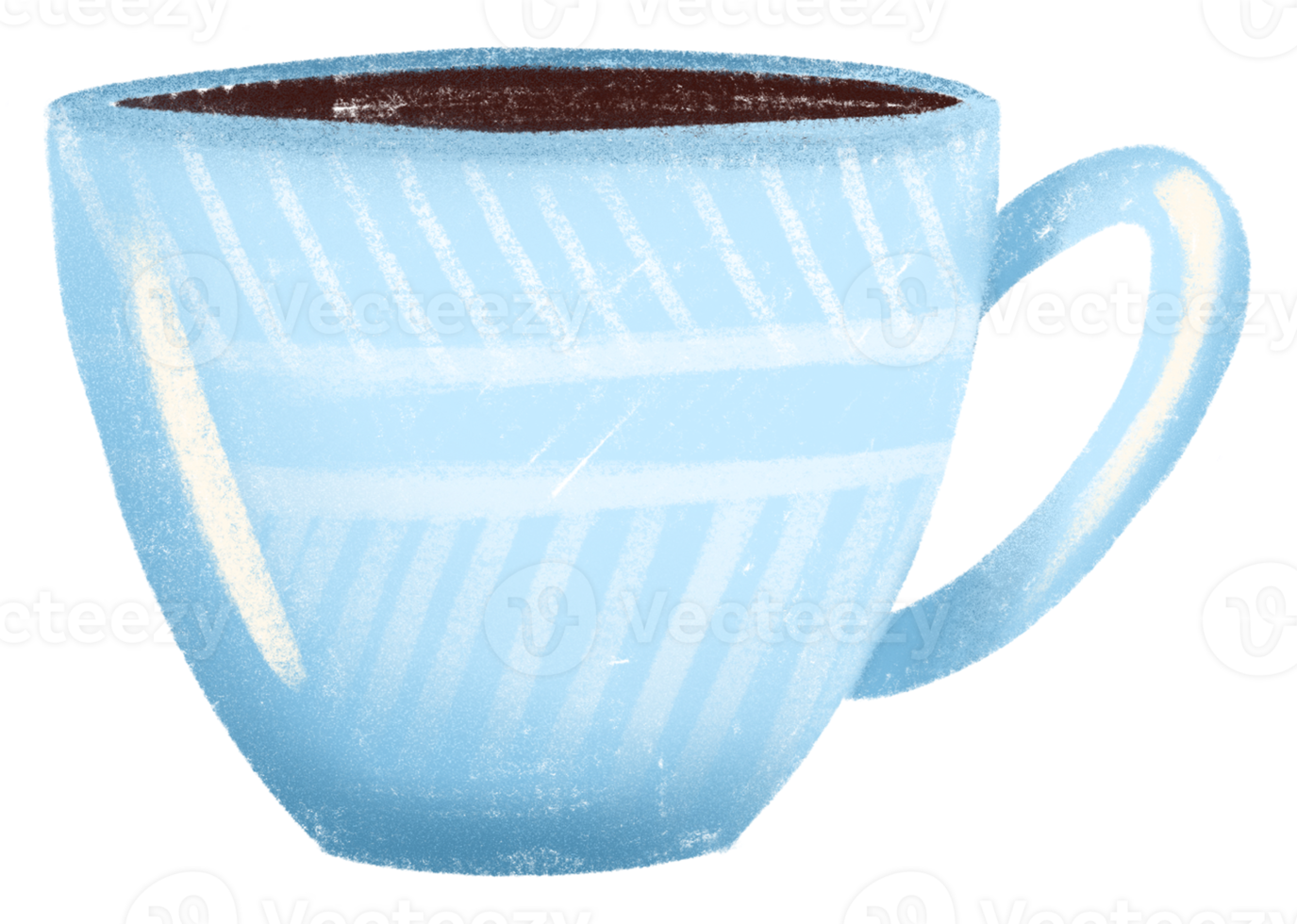 licht blauw koffie kop geïsoleerd png