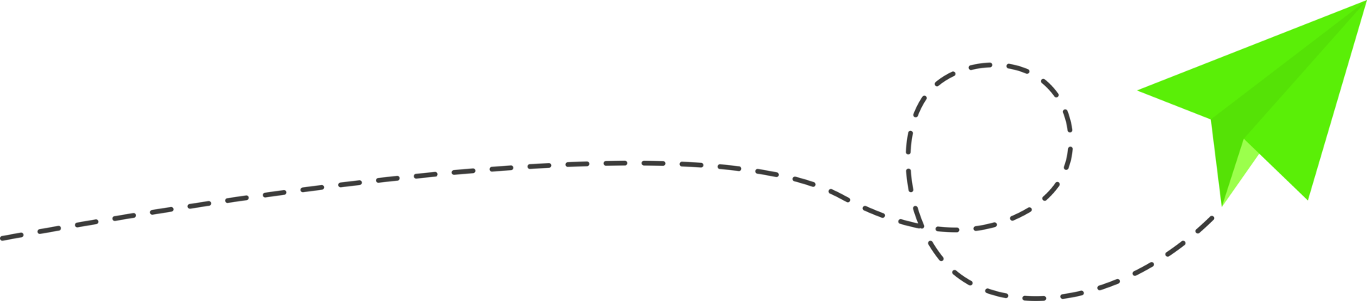 Papierfliegerroute mit gestrichelter Linie png