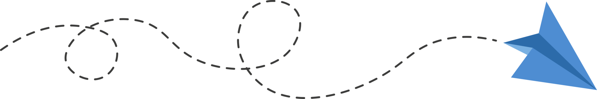 Dashed Line Paper Airplane Route png