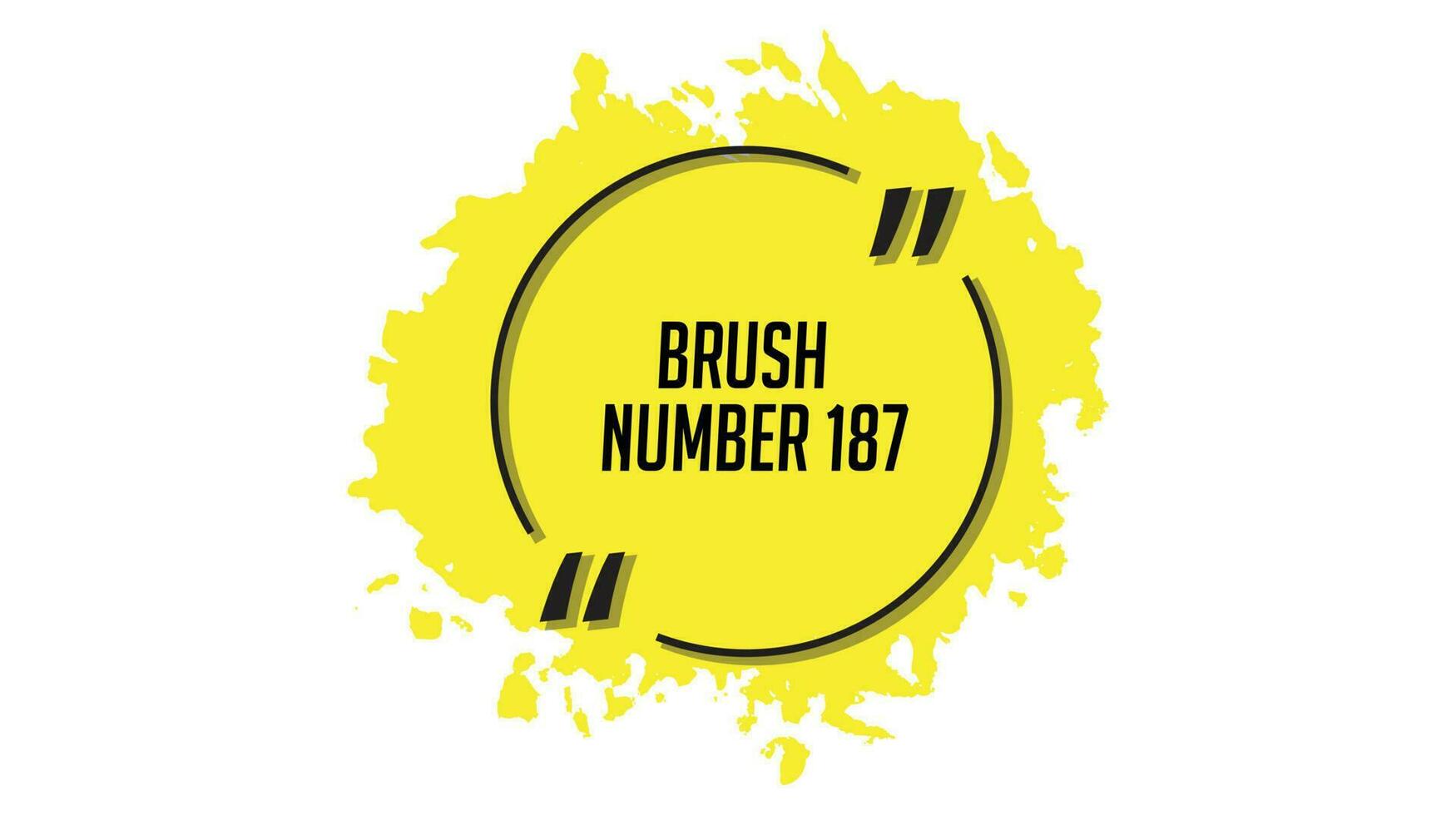 Yellow color brush vector grunge