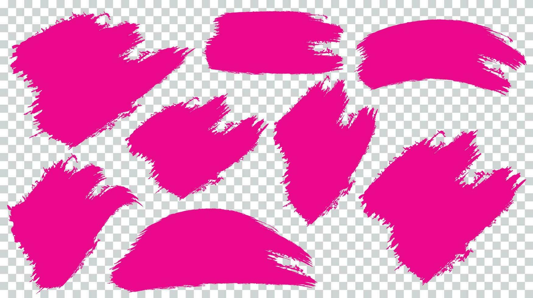 Brush stroke set vector