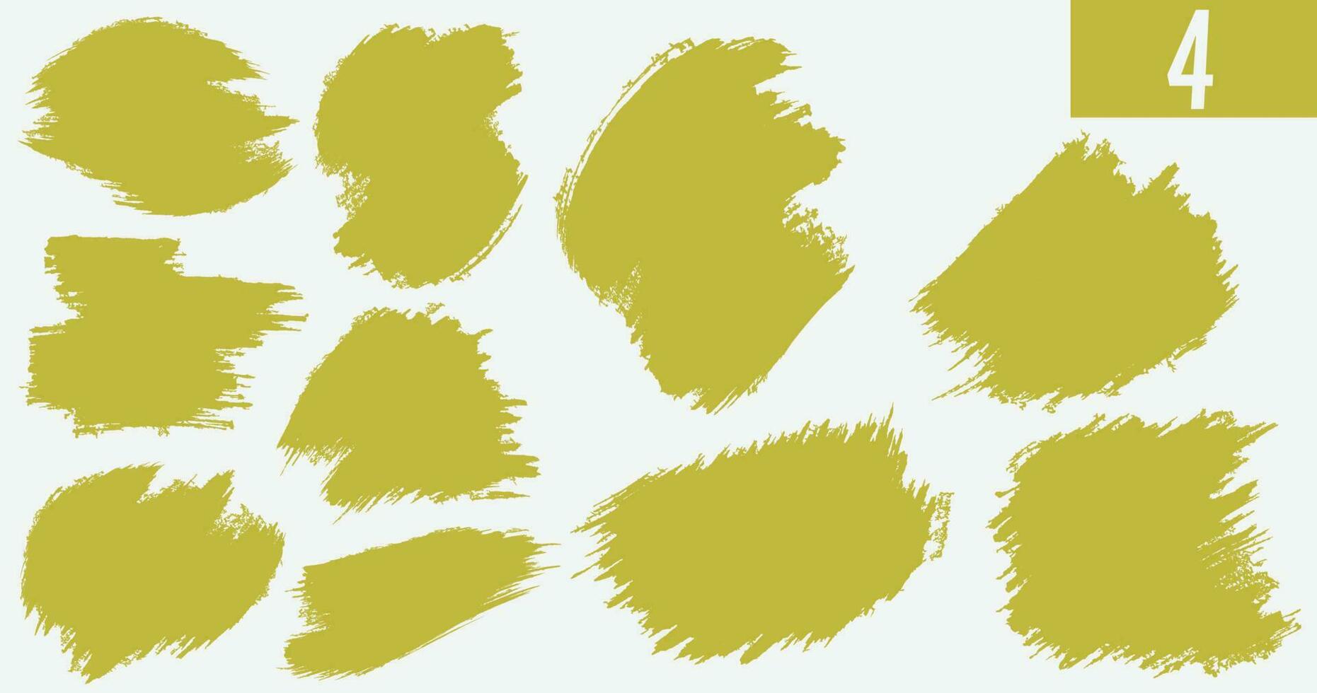 Modern brush stroke background collection vector