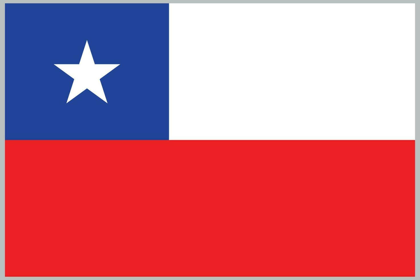Chile flag design vector