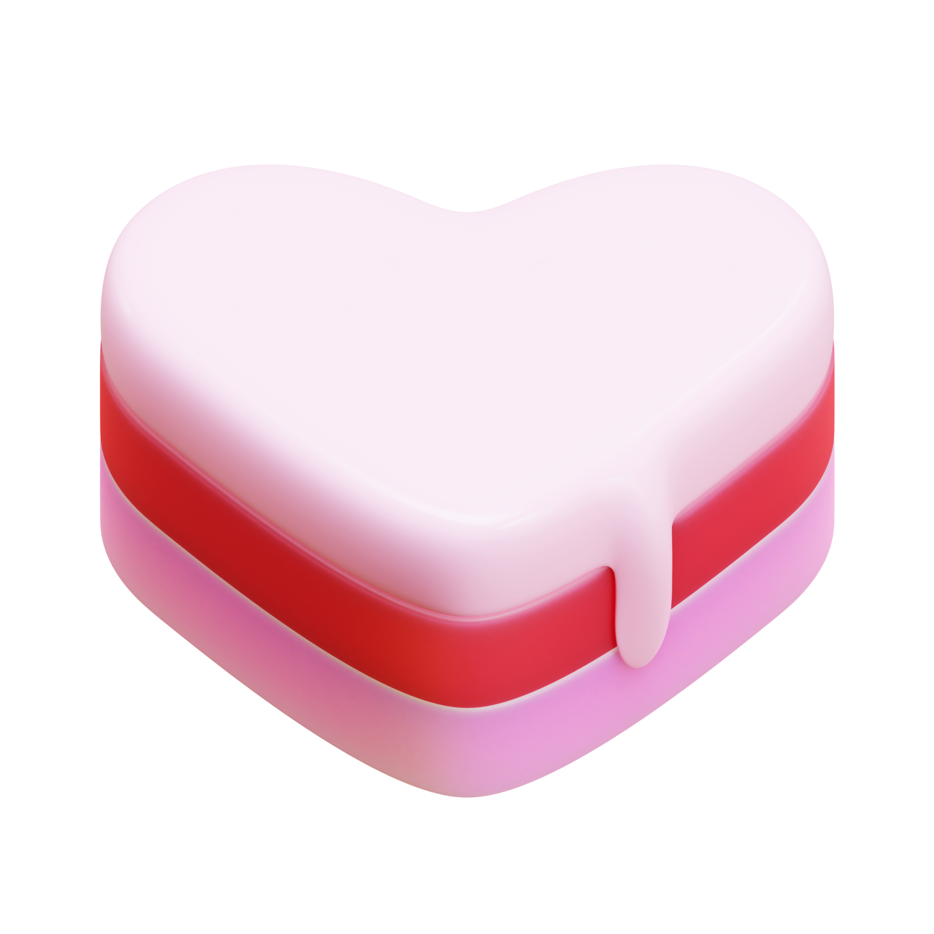 valentine-heart-shaped-cake-3d-render-element-15314049-png
