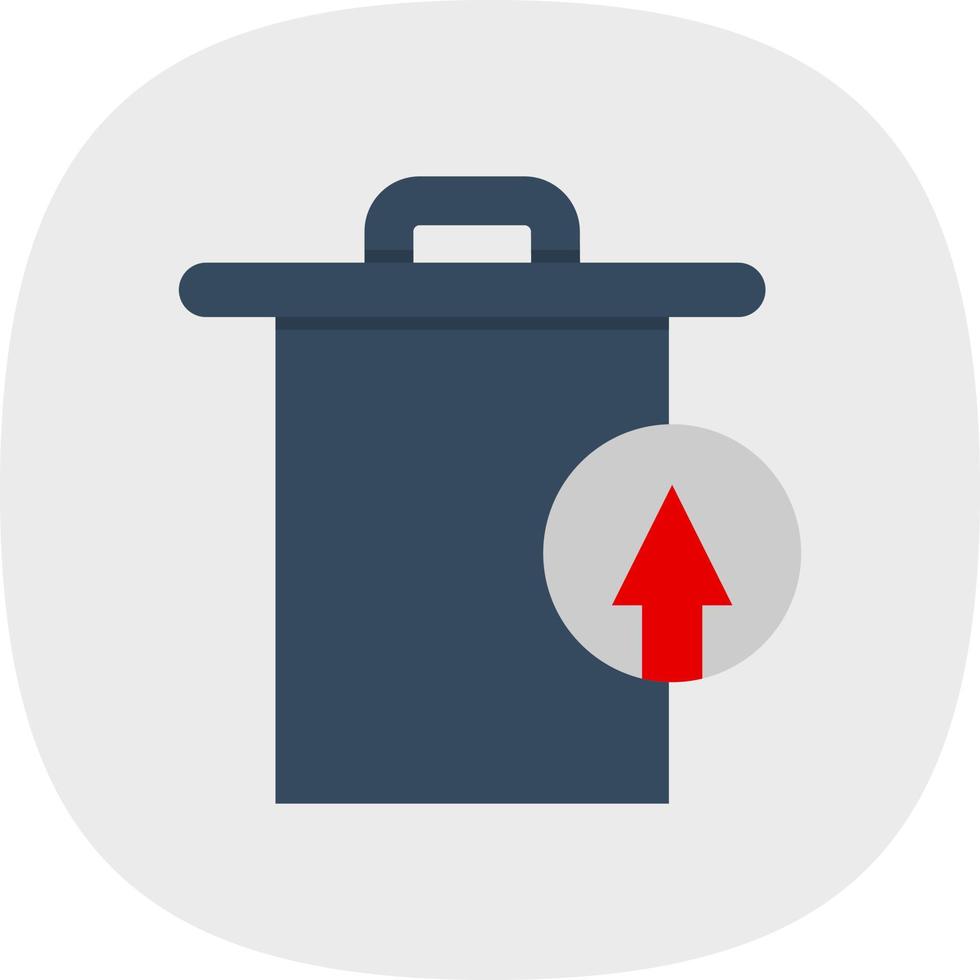 Trash Restore Alt Vector Icon Design