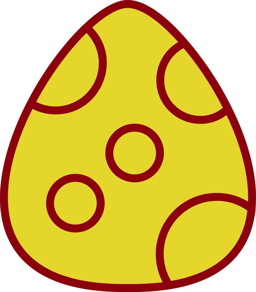 diseño de icono de vector de huevo de dinosaurio