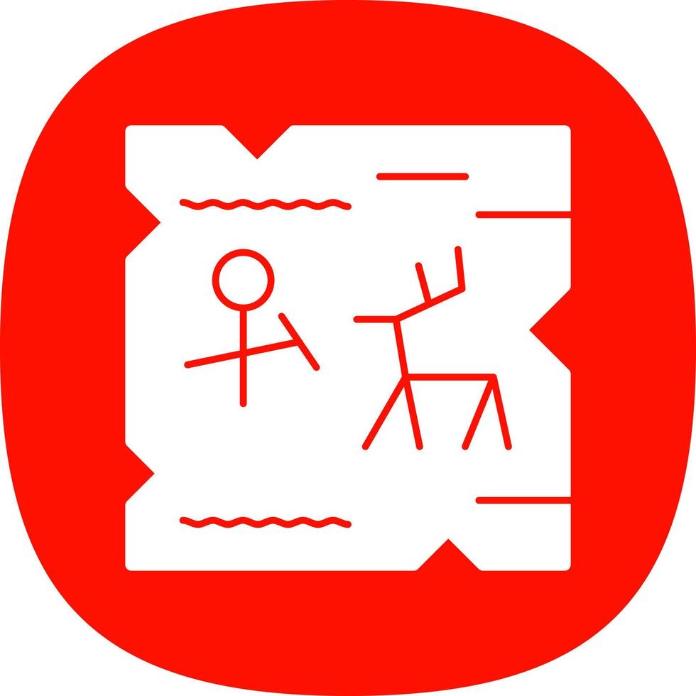 Cave Painting Vector Icon Design