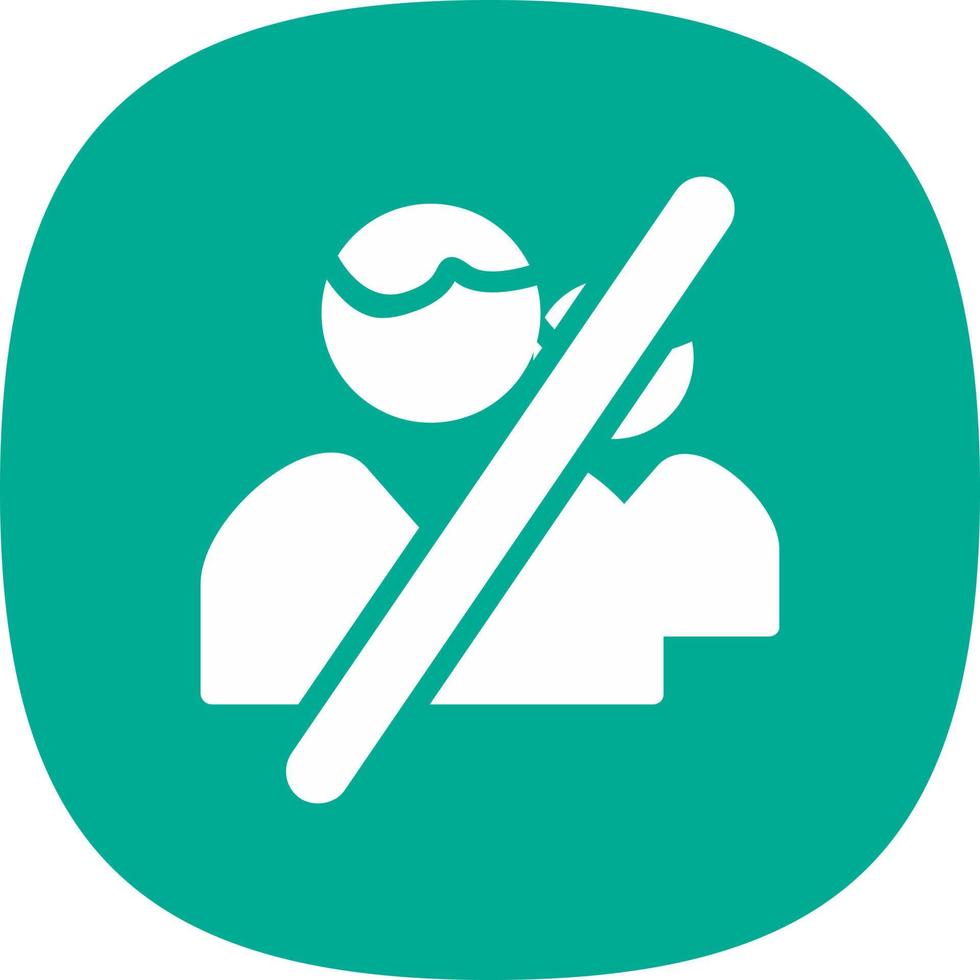 User Alt Slash Vector Icon Design