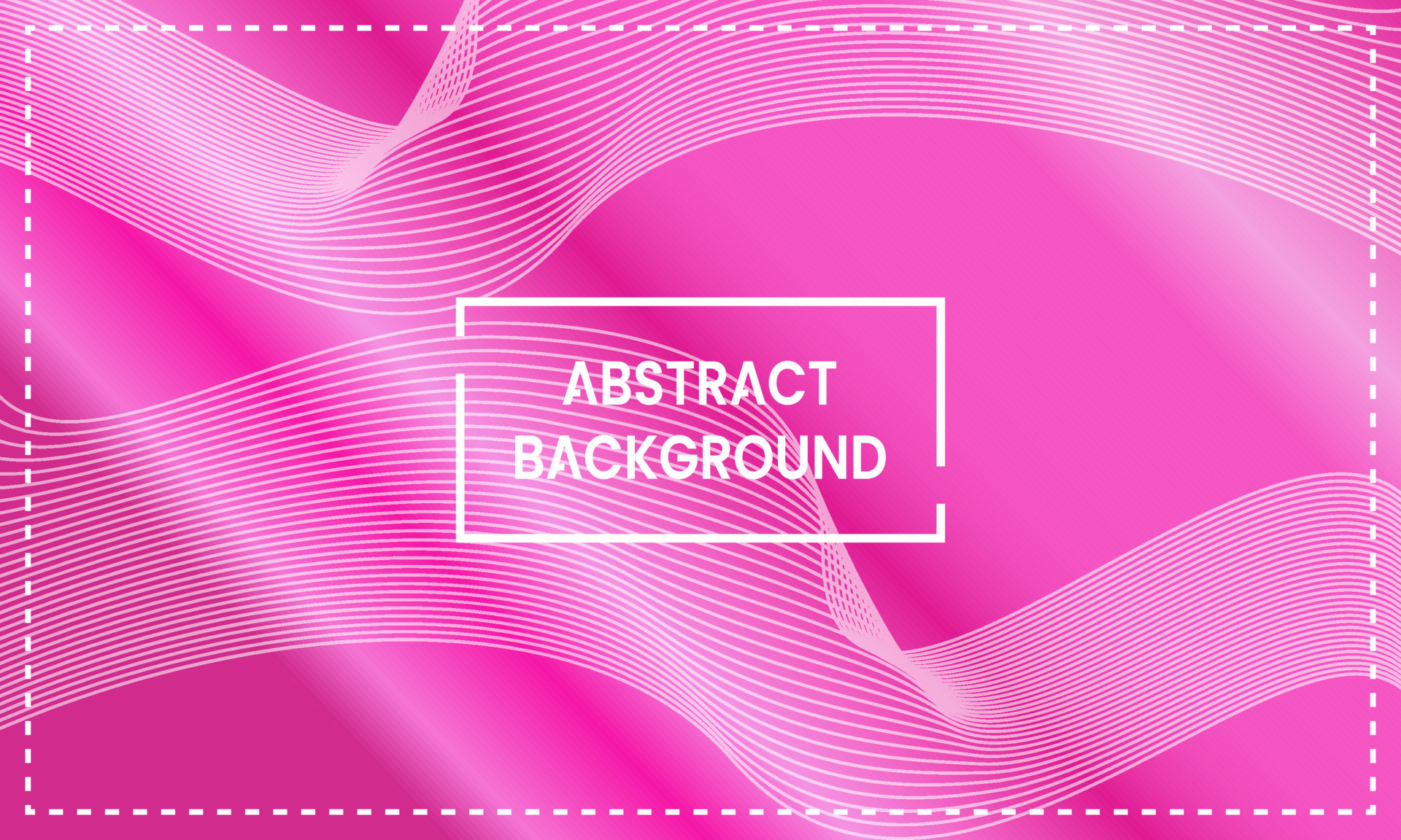 pink diagonal shiny abstract background with frame and wave line