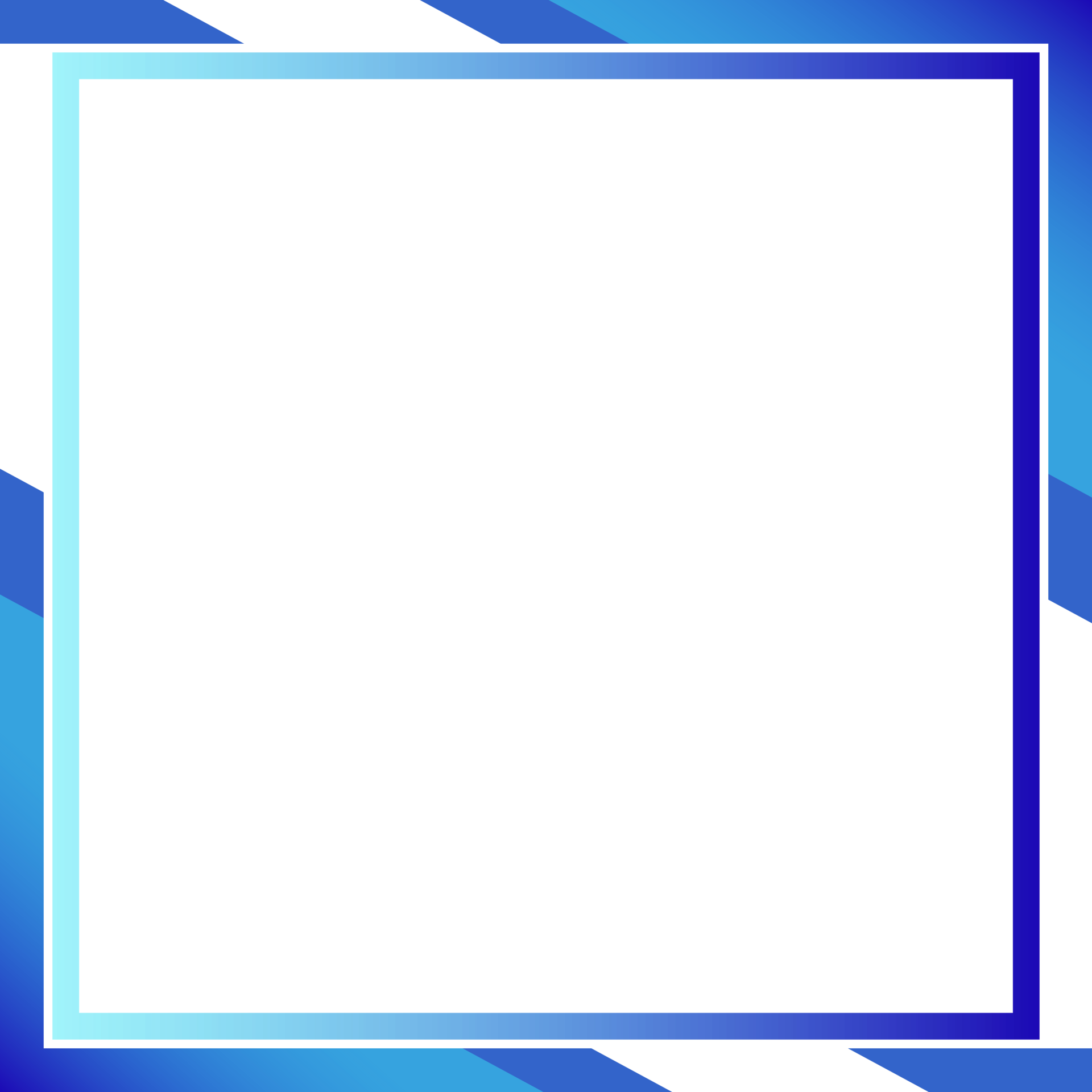 modern trendy abstract geometric social media frame border multicolor