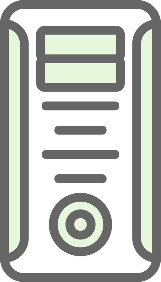 Computer Tower Vector Icon Design