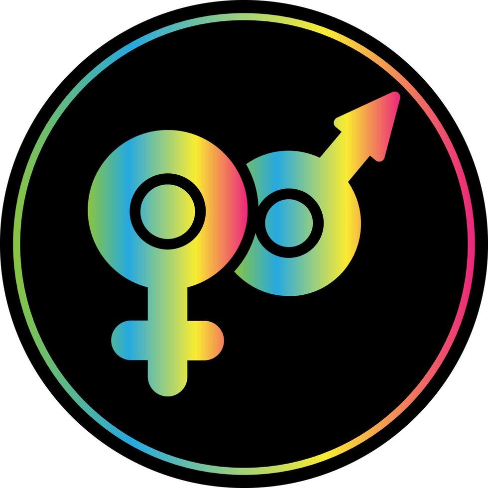 Venus Mars Vector Icon Design