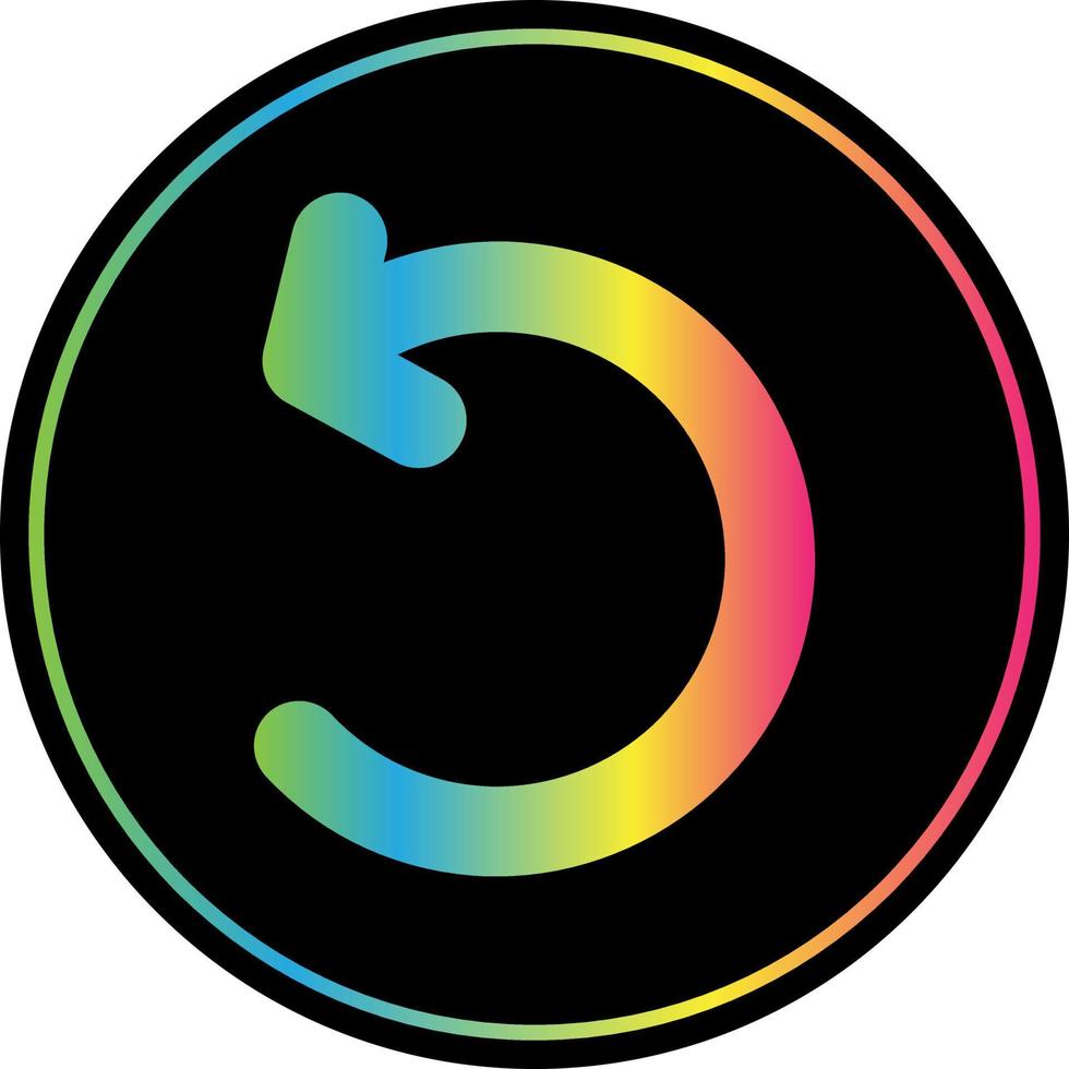 Undo Vector Icon Design