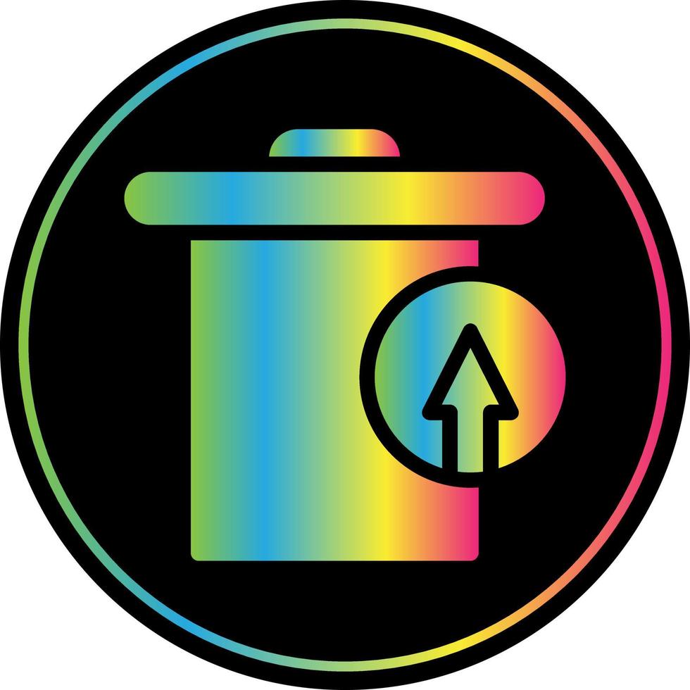 Trash Restore Alt Vector Icon Design
