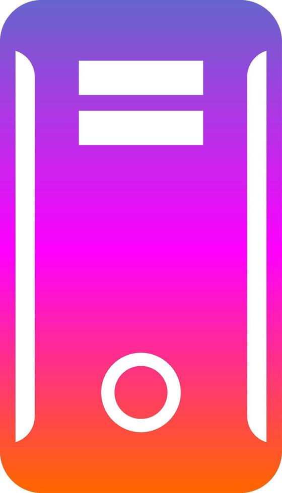 Computer Tower Vector Icon Design
