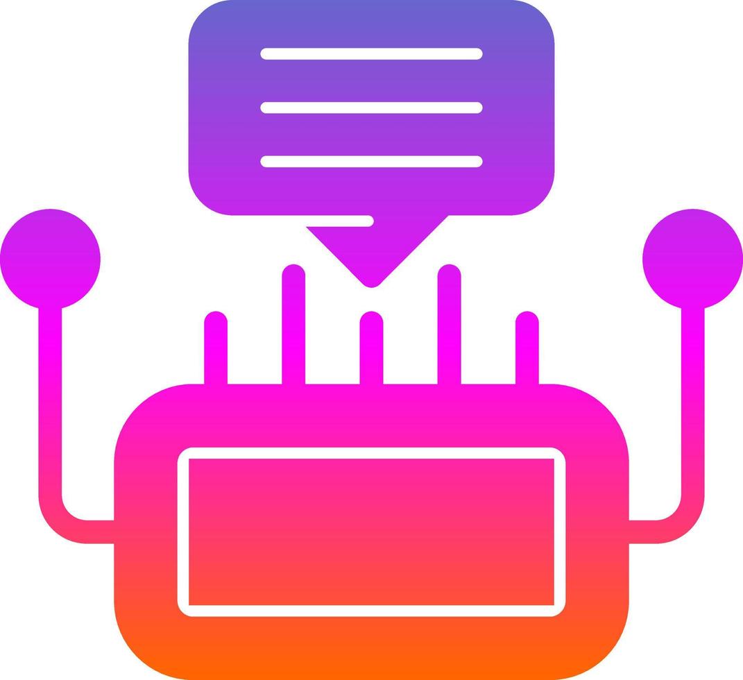 Chatbot Vector Icon Design