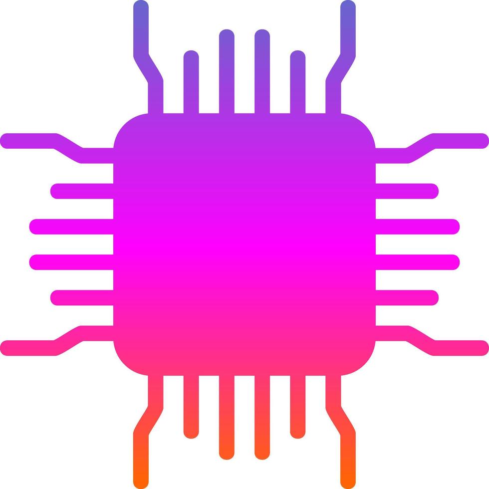Cpu Vector Icon Design
