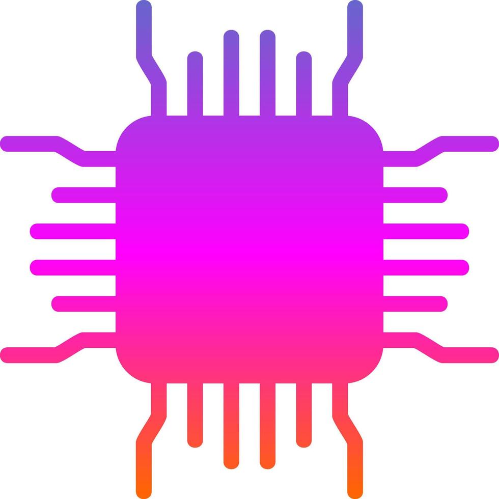 Cpu Vector Icon Design