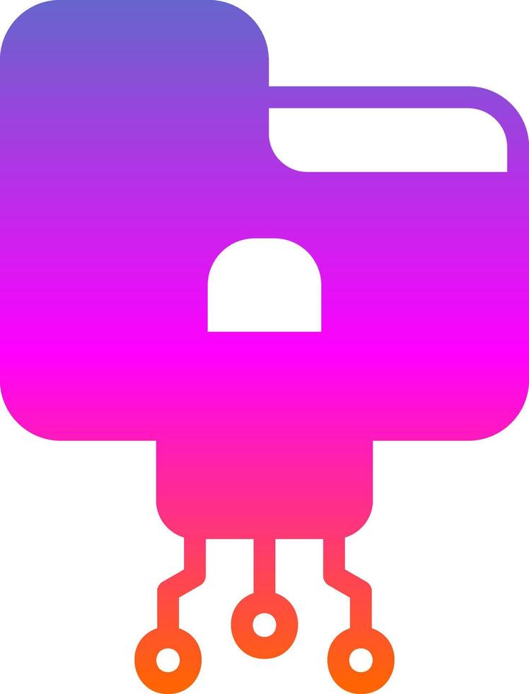 Data Encryption Vector Icon Design