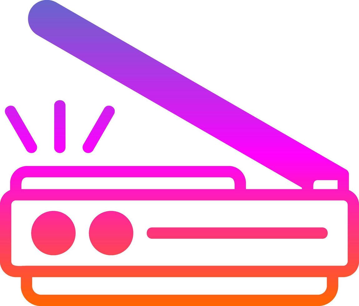 3d Scanner Vector Icon Design