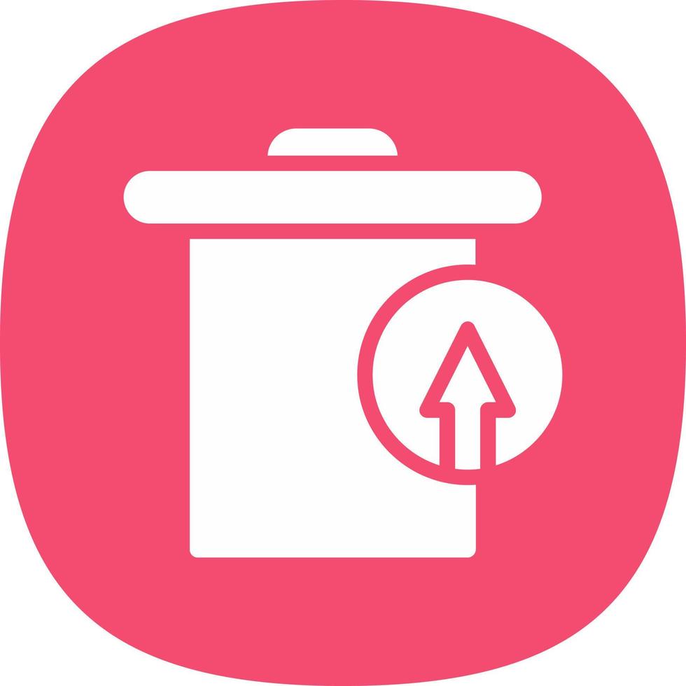 Trash Restore Alt Vector Icon Design