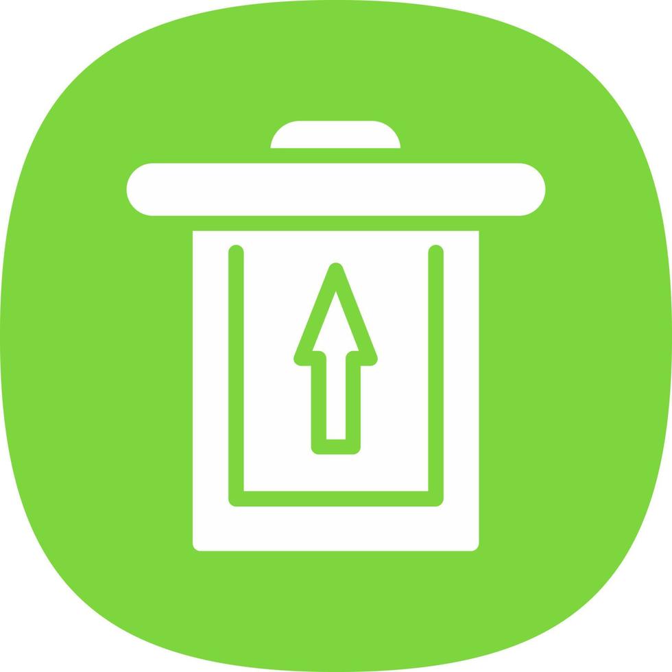 Trash Restore Vector Icon Design